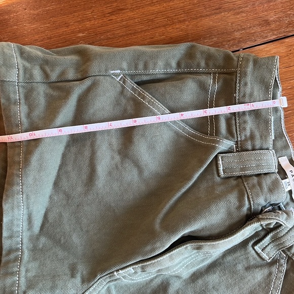 Sage green cargo jean shorts from pacsun. Size 26! - Picture 4 of 4